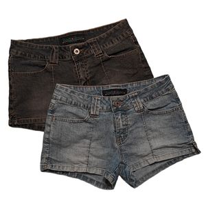 Sweet Jeans NY Denim Shorts, One Dark Wash, One Light